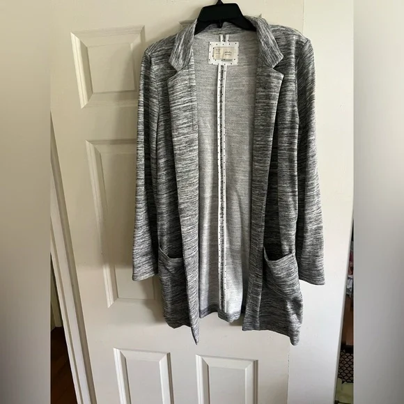 Anthropologie Saturday Sunday Gray Knit Open
Blazer Jacket - Picture 3 of 8